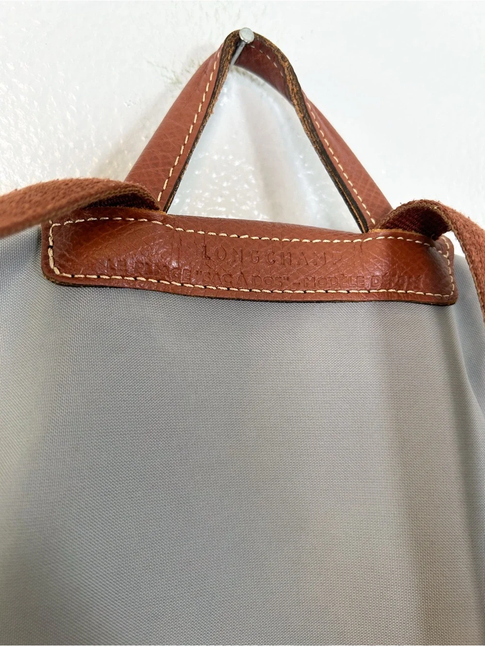 Longchamp Le Pliage Backpack Grey